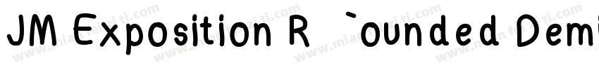 JM Exposition Rounded DemiBold字体转换